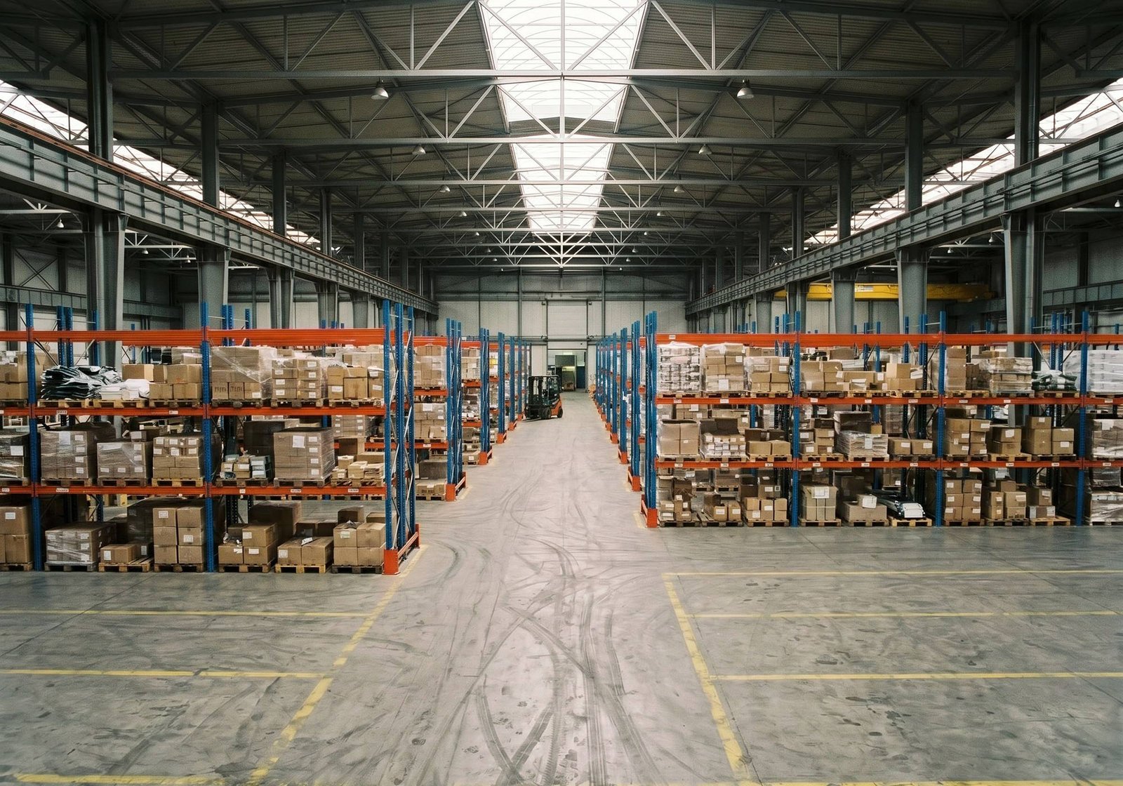 Organized warehouse with AME Rack racking — 40 percent more storage