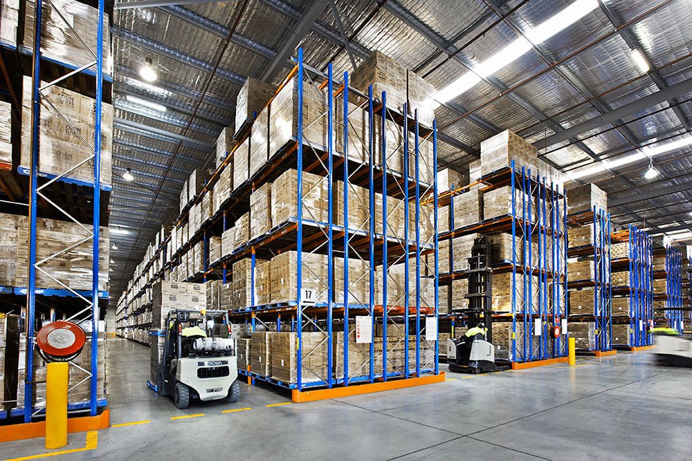Madrid 3PL double deep pallet racking installation