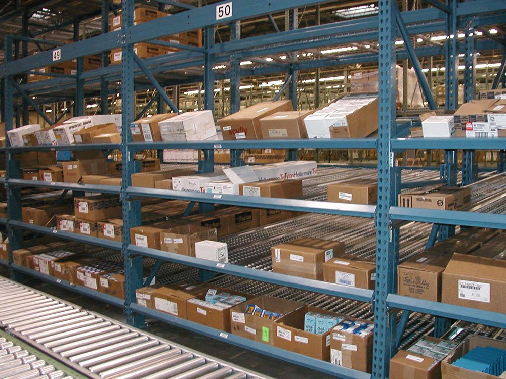 Asian API pallet flow pharma racking project by AME Rack