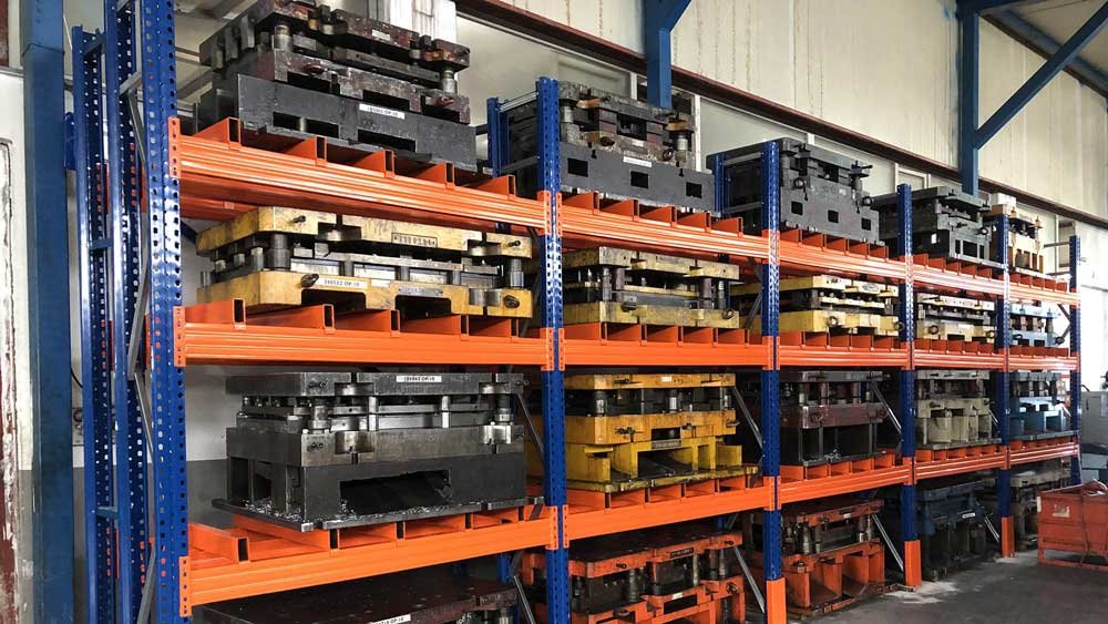 Bursa die casting beam-type pallet rack for mold storage