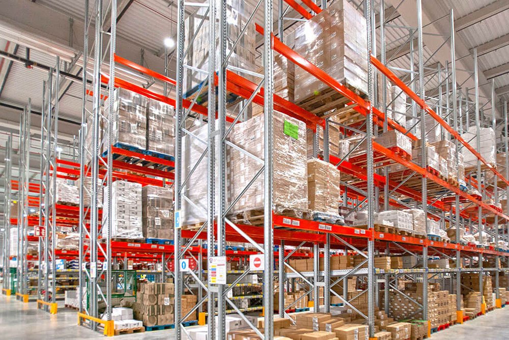 European flat-pack furniture warehouse racking project by AME Rack