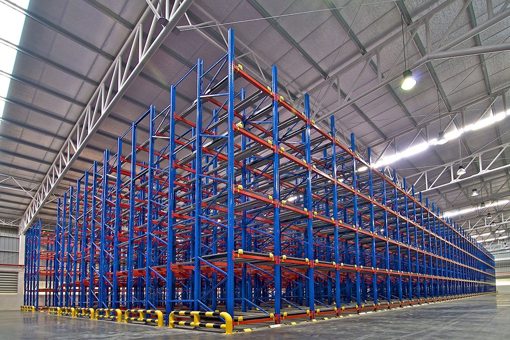 Pallet Flow Rack for refrigerated warehousing by AME Rack