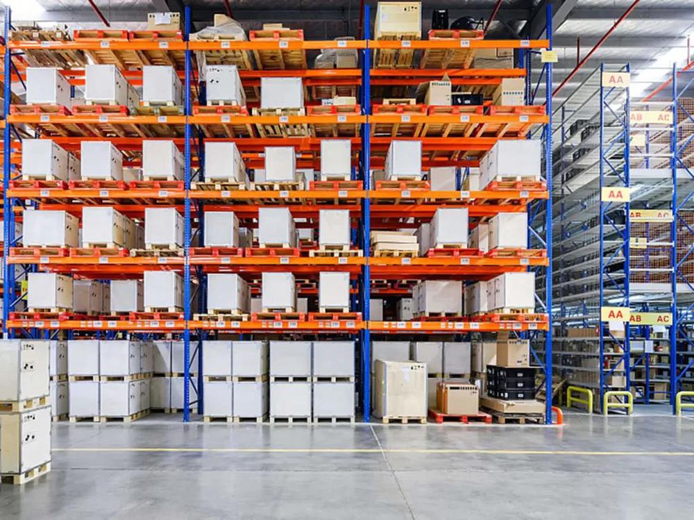 US office chair brand boxed furniture pallet racking by AME Rack