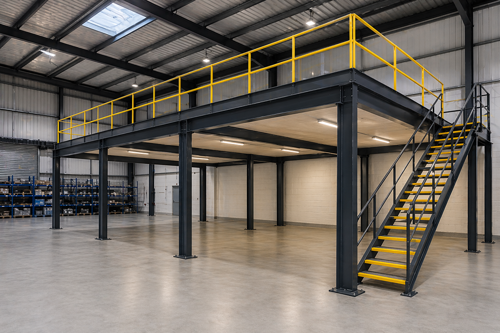Steel Mezzanine Floor for e-commerce warehouse fulfilment by AME Rack