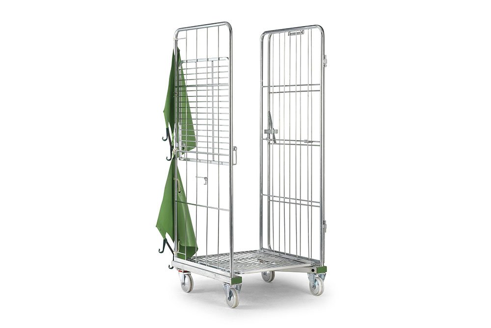 2-Sided open roll container for order picking and distribution by AME Rack