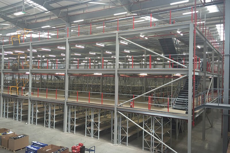Jakarta 3-tier H-steel mezzanine DC