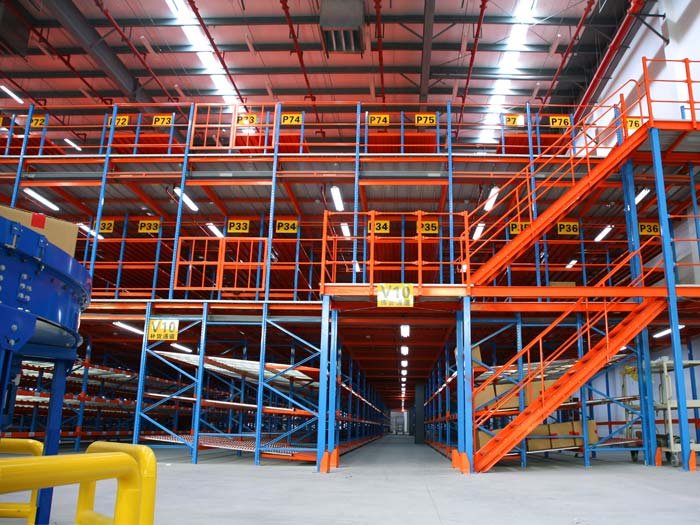 Multi-Level Mezzanine 3-4 tier mega-DC pick tower
