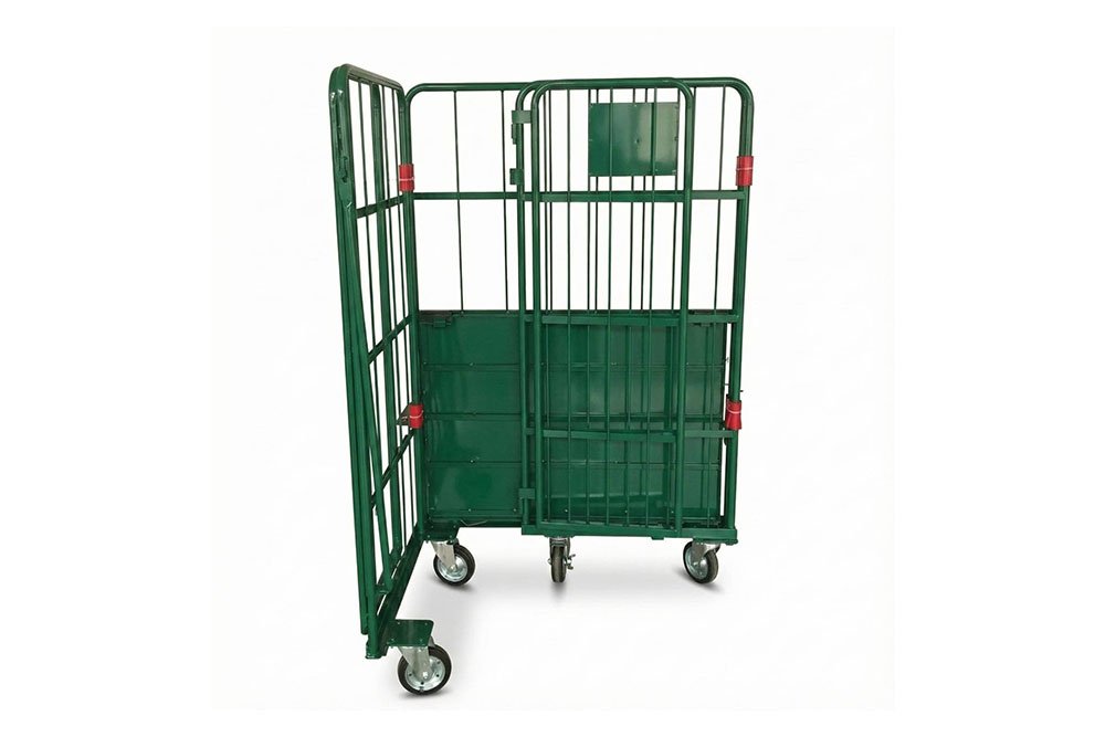Foldable collapsible roll container for seasonal use by AME Rack