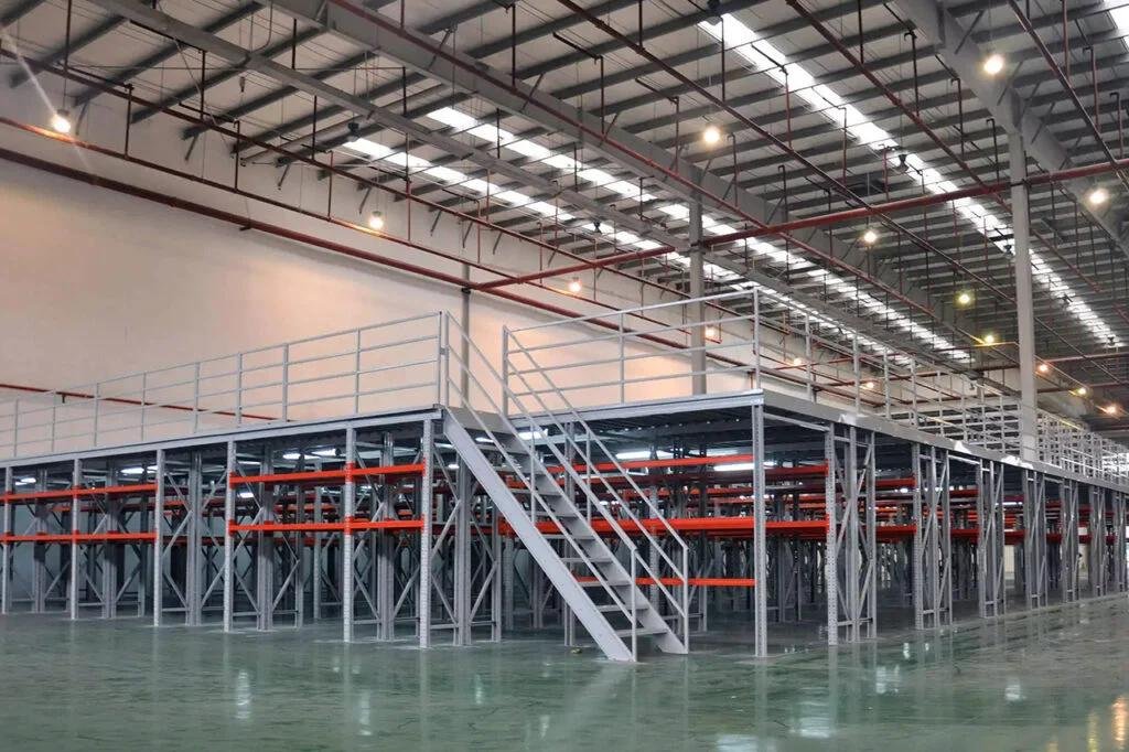 Johannesburg automotive 2-tier mezzanine rack spare parts