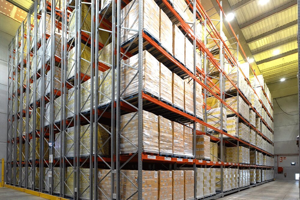 Frozen food cold-storage DC mobile pallet racking case study in Netherlands